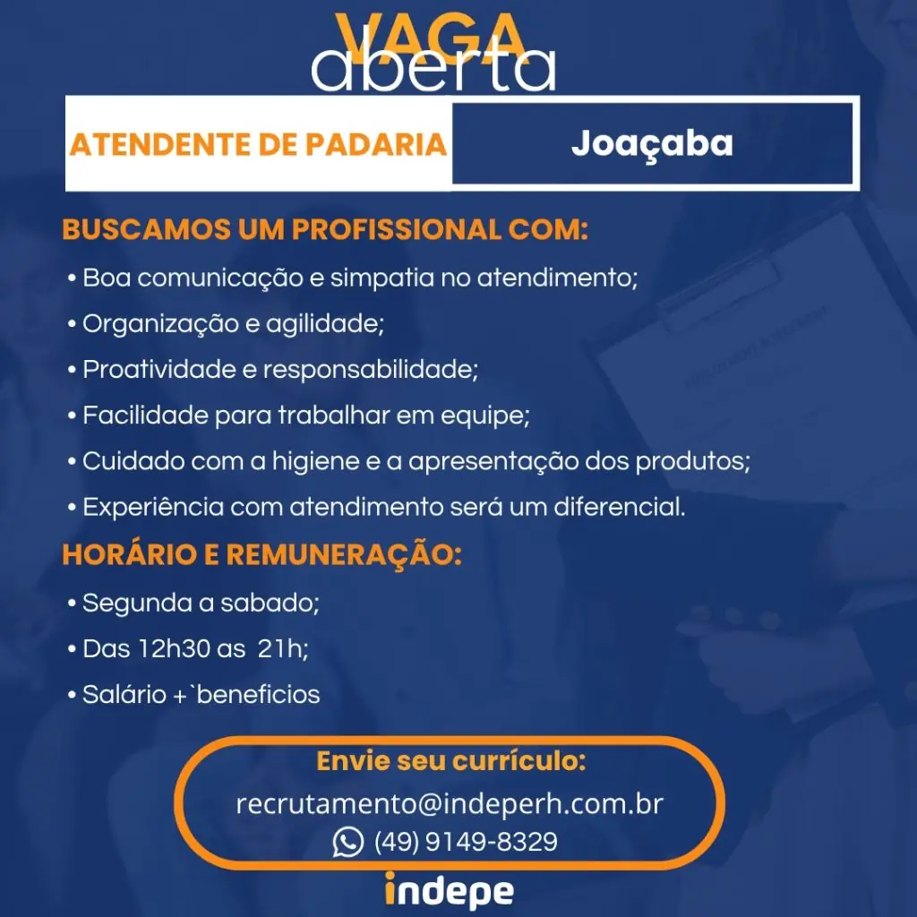 Atendente de Padaria