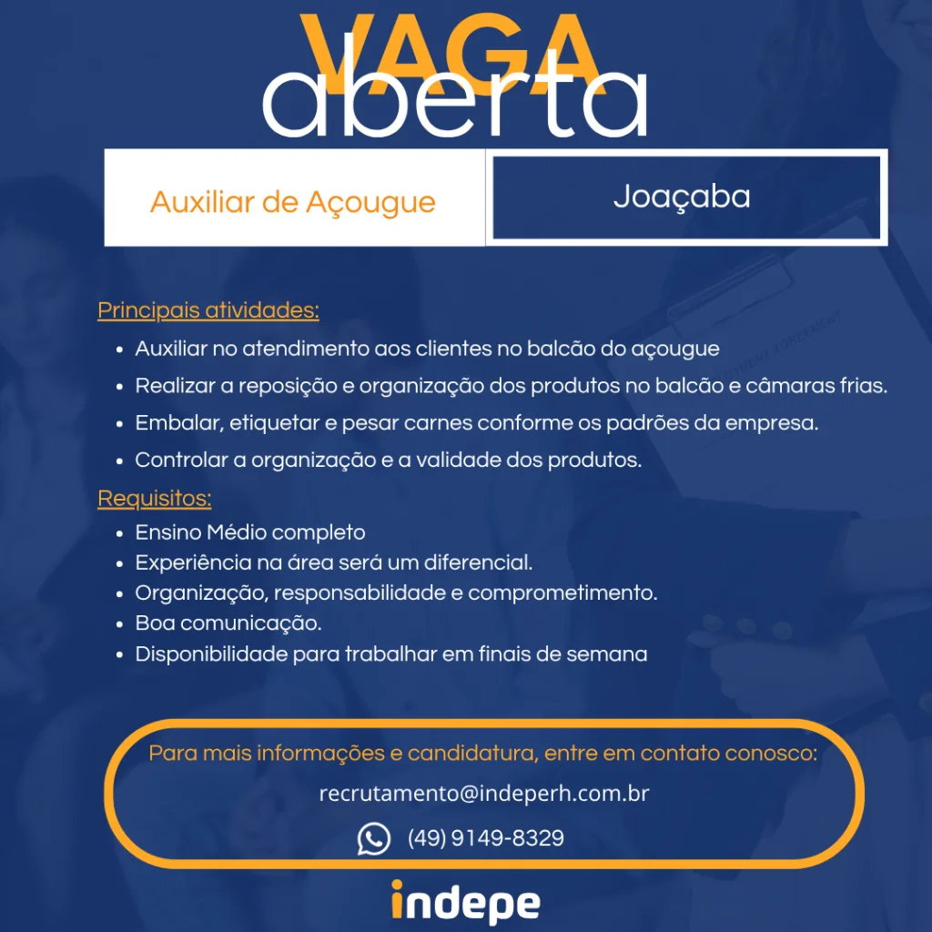Auxiliar de Açougue