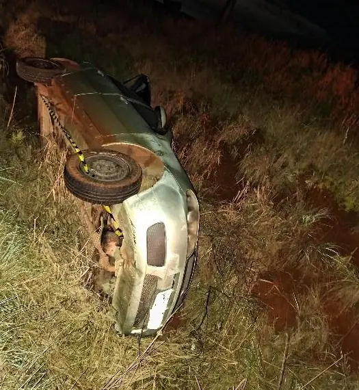 Polícia Militar recupera veículo furtado após acidente na SC-135 em Campos Novos