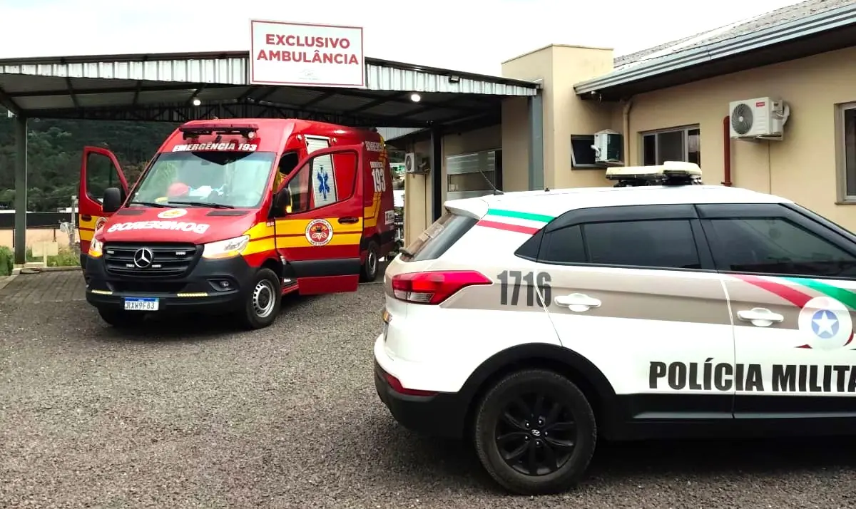 Homem fica em estado grave após ser esfaqueado pelo enteado em Fraiburgo