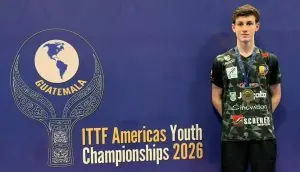 Joaçaba no topo do tênis de mesa das Américas: Antônio Poletto conquista ouro e bronze no Pan-Americano e vaga no Mundial