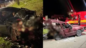 Adolescente morre e irmã gêmea fica gravemente ferida após acidente provocado por motorista embriagado em SC